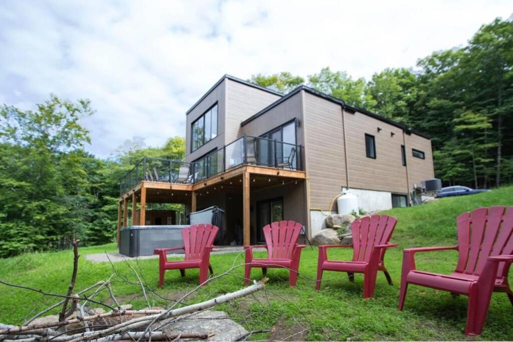 Chalet Serenity - Mont Tremblant Ski - Spa Sauna Wifi Tv Privet Chic Modern House Villa La Conception Exterior foto